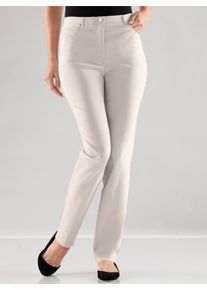 Stehmann Damen 5-Pocket-Hose, grau, Gr. 19, unifarben, 72% Viskose, 25% Polyamid, 3% Elasthan, Hosen
