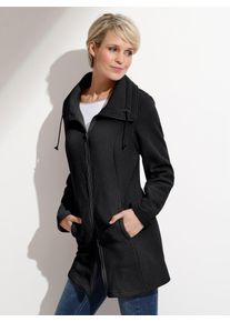 Classic Basics Damen Fleecejacke, schwarz, Gr. 44, unifarben, 100% Polyester, Jacken