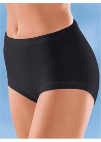 Conta Damen Taillenslip, Gr. 42, schwarz, 100% Baumwolle, Unterhosen