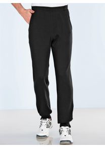 CLASSIC Herren Jogginghose, schwarz, Gr. 56, meliert, unifarben, 100% Baumwolle, Hosen