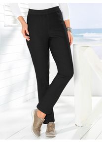 Classic Basics Damen Dehnbund-Jeans, schwarz, Gr. 46, unifarben, 81% Baumwolle, 17% Polyester, 2% Elasthan, Jeans