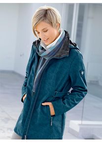Casual Looks Damen Softshelljacke, blau, Gr. 38, unifarben, 94% Polyester, 6% Elasthan, Jacken