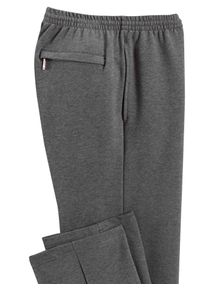 Hajo Herren Trainingshose, grau, Gr. 24, unifarben, 62% Baumwolle, 33% Polyester, 5% Elasthan, Hosen