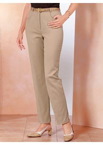 Classic Basics Damen Bequeme Jeans, braun, Gr. 19, unifarben, 97% Baumwolle, 3% Elasthan, Jeans