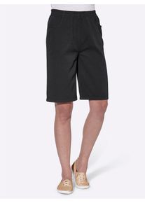 Classic Basics Damen Bermudas, schwarz, Gr. 40, unifarben, 100% Baumwolle, Hosen