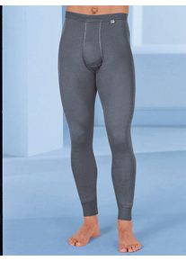 Kumpf Herren Lange Unterhose, Gr. 5, grau, 100% Baumwolle, Unterhosen