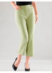 COSMA Damen 7/8-Hose, grün, Gr. 36, unifarben, 97% Baumwolle, 3% Elasthan, Hosen