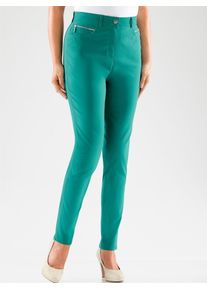 Stehmann Damen Stretch-Hose, grün, Gr. 20, unifarben, 72% Viskose, 25% Polyamid, 3% Elasthan, Hosen