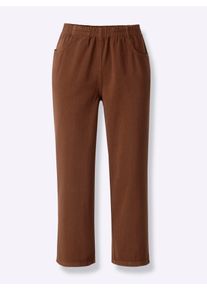 Classic Basics Damen Caprihose, braun, Gr. 40, unifarben, 100% Baumwolle, Hosen