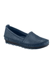 Gemini Damen Slipper, Gr. 36, blau, Glattleder, sportlich, Schuhe