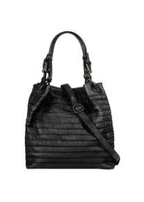 Shopper Samantha Look Gr. B/H/T: 38cm x 30cm x 13cm onesize, schwarz Damen Taschen echt Leder, Made in Italy