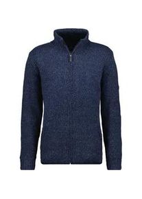 Strickfleecejacke Ragman Gr. 5XL (60/62), blau (marineblau) Herren Jacken