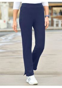 Catamaran Damen Sporthose, blau, Gr. 36, unifarben, 95% Baumwolle, 5% Elasthan, Hosen