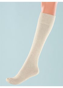 wäschepur WÄSCHEPUR Damen Socken, Gr. 2, beige, 90% Baumwolle, 8% Polyamid, 2% Elasthan, Socken