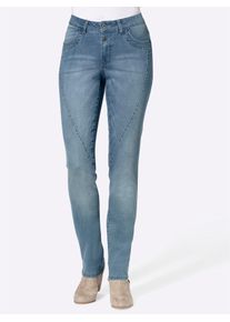 Inspirationen Damen Bequeme Jeans, blau, Gr. 36, unifarben, 81% Baumwolle, 17% Polyester, 2% Elasthan, Jeans