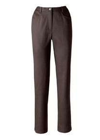 Classic Basics Damen Bequeme Jeans, braun, Gr. 50, unifarben, 97% Baumwolle, 3% Elasthan, Jeans