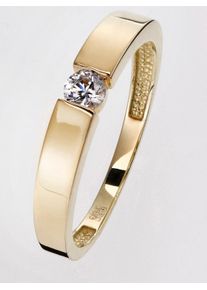 Lady Damen Fingerring, 19, Silber 925 (Sterlingsilber)-Gold-Metall-Roségold 585-Metall, silber, Silber 925 (Sterlingsilber), Gold, Metall,