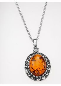 Lady Damen Kette mit Anhänger, 1,6, Glas-Silber 925 (Sterlingsilber), silber, Glas, Silber 925 (Sterlingsilber), Halsketten