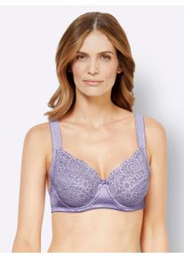 sheego Gro&szlig;e Gr&ouml;&szlig;en Entlastungs-BH mit B&uuml;gel mit wattierten Komforttr&auml;gern, flieder, Gr&ouml;&szlig;e 110D - Damen