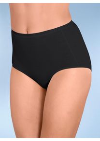 Nina von C. sheego Gro&szlig;e Gr&ouml;&szlig;en Taillenslip mit angen&auml;htem Gummi am Bund, schwarz, Gr&ouml;&szlig;e 46 - Damen