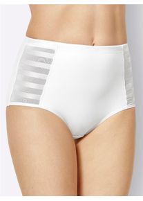 w&auml;schepur sheego Gro&szlig;e Gr&ouml;&szlig;en Formslip mit seitlichem Streifen-Einsatz, wei&szlig;, Gr&ouml;&szlig;e 44/46 - Damen