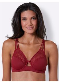 wäschepur sheego Große Größen Bügel-BH mit Spitze, kirsche, Größe 90B - Damen