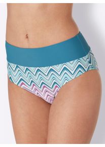 sheego Große Größen Bikini-Slip mit Zickzack-Muster, topas-magenta-bedruckt, Größe 52 - Damen