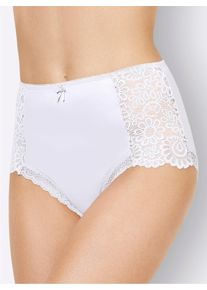 wäschepur sheego Große Größen Taillenslip mit Spitzen-Details, weiß, Größe 36/38 - Damen