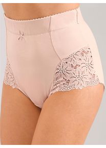 w&auml;schepur sheego Gro&szlig;e Gr&ouml;&szlig;en Miederhose in extra hohem Schnitt, schwarz + puder, Gr&ouml;&szlig;e 42 - Damen