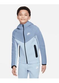 Kapuzensweatshirt mit Reißverschluss Nike Sportswear Tech Fleece Himmelblau Kinder - FD3285-493 M