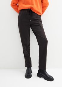 bonprix Thermo-Schlupfhose mit Bequembund, schwarz, Gr.48/50 (XL), warme Thermo-Schlupfhose mit weich angerauter Innenseite