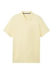 Tom Tailor Herren Basic Polo Shirt, gelb, Uni, Gr. XXL