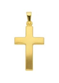 Ketten-Anhänger ADELIA ́S "333 Gold Kreuz Anhänger" Schmuckanhänger Gr. Gelbgold 333, goldfarben (gold) Damen Goldschmuck für & Herren