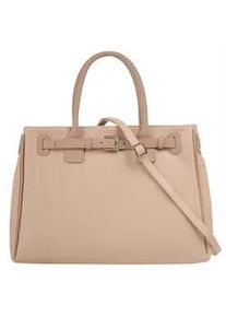 Henkeltasche CLUTY Gr. B/H/T: 40cm x 28cm x 10cm onesize, beige (natur) Damen Taschen echt Leder, Made in Italy