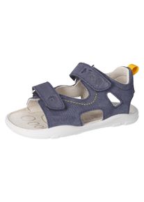 Sandale Ricosta "YORK Barfußschuh WMS: mittel" Gr. 33, blau (see) Kinder Schuhe Barfußschuh mit flexibler Laufsohle