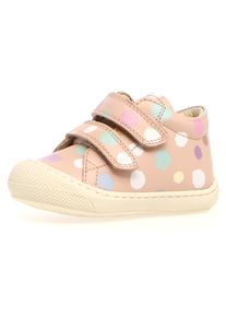 Klettschuh Naturino "Naturino COCOON VL" Gr. 22, rosa (rosa polka dots multi) Kinder Schuhe mit bunten Dots