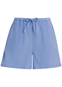 Gina Damen Musselin-Shorts in Unifarben