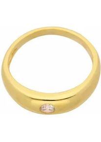 Ketten-Anhänger ADELIA ́S "585 Gold Anhänger Taufring mit Zirkonia Ø 11,2 mm" Schmuckanhänger Gr. Damen, Gelbgold 585, goldfarben (gold) Damen mit Zirkonia Goldschmuck für