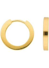 Paar Creolen ADELIA ́S "585 Gold Ohrringe Ø 15,2 mm" Gr. Damen, Gelbgold 585, goldfarben (gold) Damen Goldschmuck für