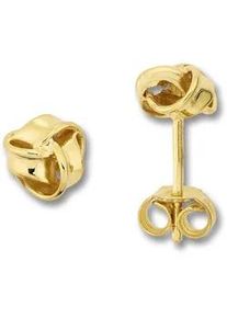 Paar Ohrhänger ONE ELEMENT "Knoten Ohrringe Ohrstecker aus 333 Gelbgold" Gr. Damen, Gelbgold 333, goldfarben (gold) Damen Gold Schmuck Knoten