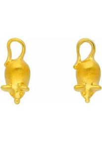 Paar Ohrhänger ADELIA ́S "1 333 Gold Ohrringe / Ohrstecker Maus" Gr. Damen, Gelbgold 333, goldfarben (gold) Damen 333 Gold Goldschmuck für