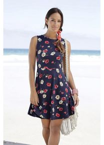 Beach Time BEACHTIME Strandkleid mehrfarbig Gr. 34 für Damen. Mit Rundhals. Figurumspielend. Nachhaltig.