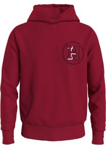 Hoodie Tommy Hilfiger "HILFIGER H ROUNDEL HOODY" Gr. L, rot (primary red) Herren Sweatshirts