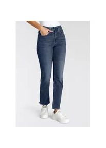 Maytoni 5-Pocket-Jeans LEVI'S "724 BUTTON SHANK" Gr. 33, Länge 32, blau (all zipped up) Damen Jeans 5-Pocket-Jeans mit Reisverschlussdetail am Saum
