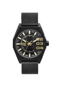 Quarzuhr Diesel "SCRAPER, DZ2194" Armbanduhren schwarz Herren Armbanduhr, Herrenuhr, Edelstahlarmband