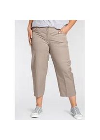 7/8-Hose KjBRAND "Babsie: bequemer Oberschenkel" Gr. 46, N-Gr, beige Damen Hosen 5-Pocket-Hose Sommerlich, leichter Baumwoll-Stretch