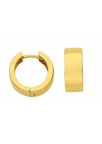 Paar Creolen ADELIA ́S "Damen Goldschmuck 1 333 Gold Ohrringe / Ø 15 mm" Gr. Damen, Gelbgold 333, goldfarben (gold) Damen 333 Gold Goldschmuck für