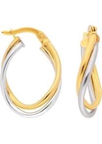 Paar Creolen ADELIA ́S "333 Gold Ohrringe Creolen" Gr. Damen, Gelbgold 333, goldfarben (gold) Damen Goldschmuck für