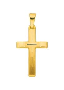 Ketten-Anhänger ADELIA ́S "585 Gold Kreuz Anhänger" Schmuckanhänger Gr. Gelbgold 585, goldfarben (gold) Damen Goldschmuck für & Herren