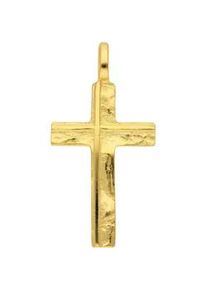 Ketten-Anhänger ADELIA ́S "585 Gold Kreuz Anhänger" Schmuckanhänger Gr. Gelbgold 585, goldfarben (gold) Damen Goldschmuck für & Herren